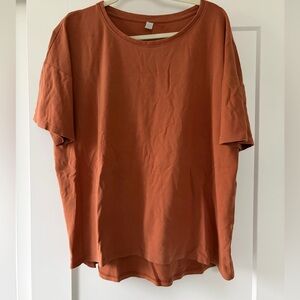 Goumi Unisex Rust Orange T-Shirt Pima & Organic Cotton